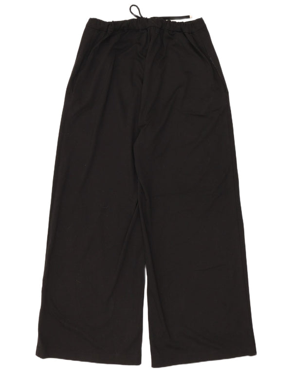 Pantaloni casual a vita alta da donna Marks & Spencer UK 14 Large W32 L29 neri