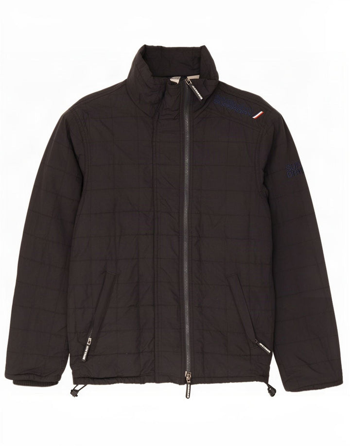 Giacca imbottita da uomo Superdry UK 38 nylon nero medio