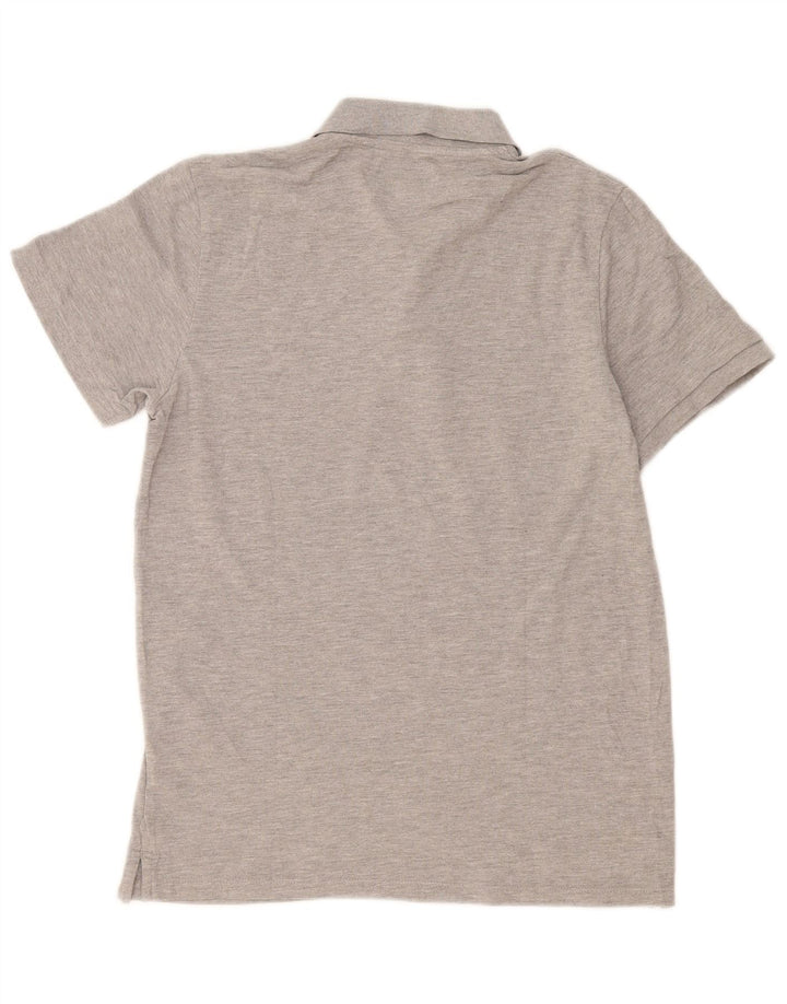 Polo da uomo vestibilità regolare Jack & Jones in cotone grigio medio