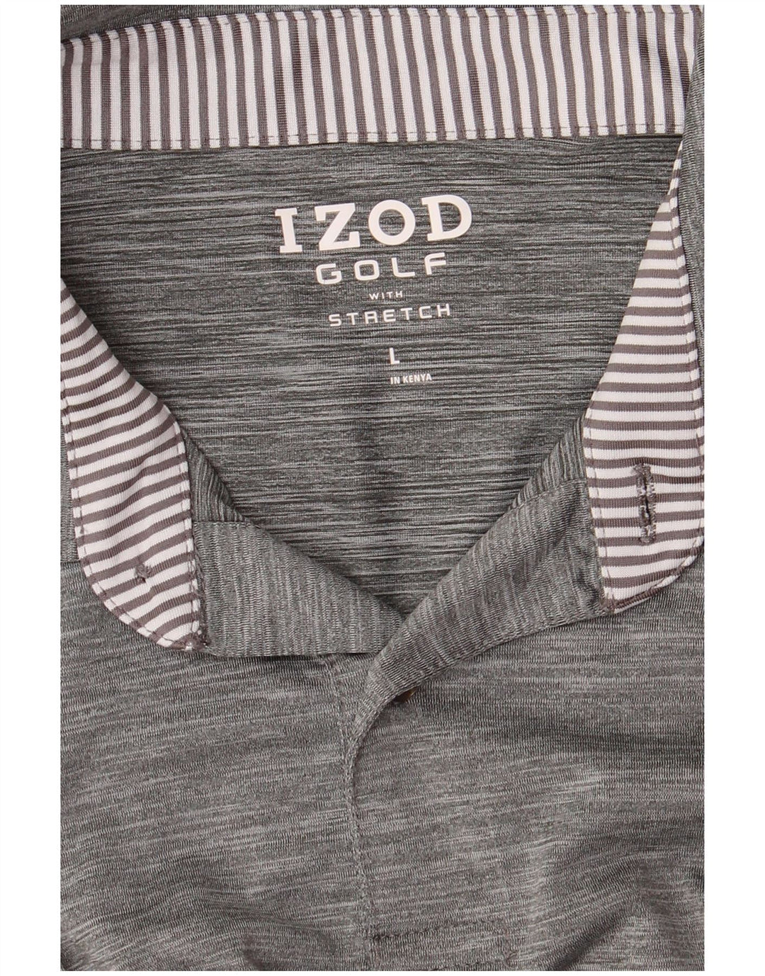 Polo da golf da uomo IZOD grande grigia screziata