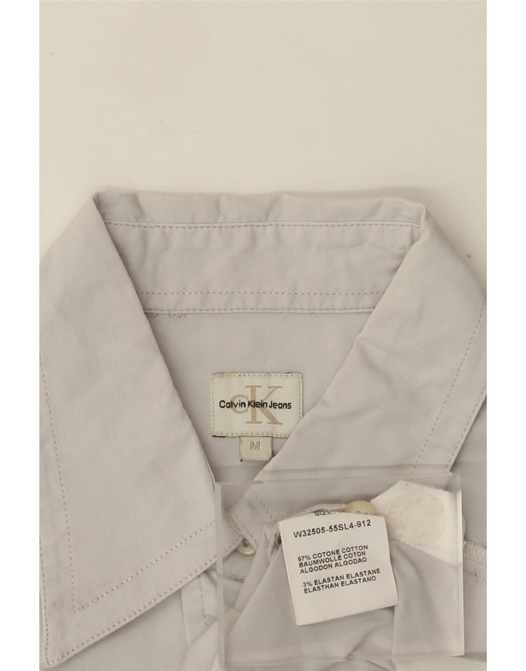 Camicia da donna Calvin Klein Jeans UK 12 Cotone grigio medio