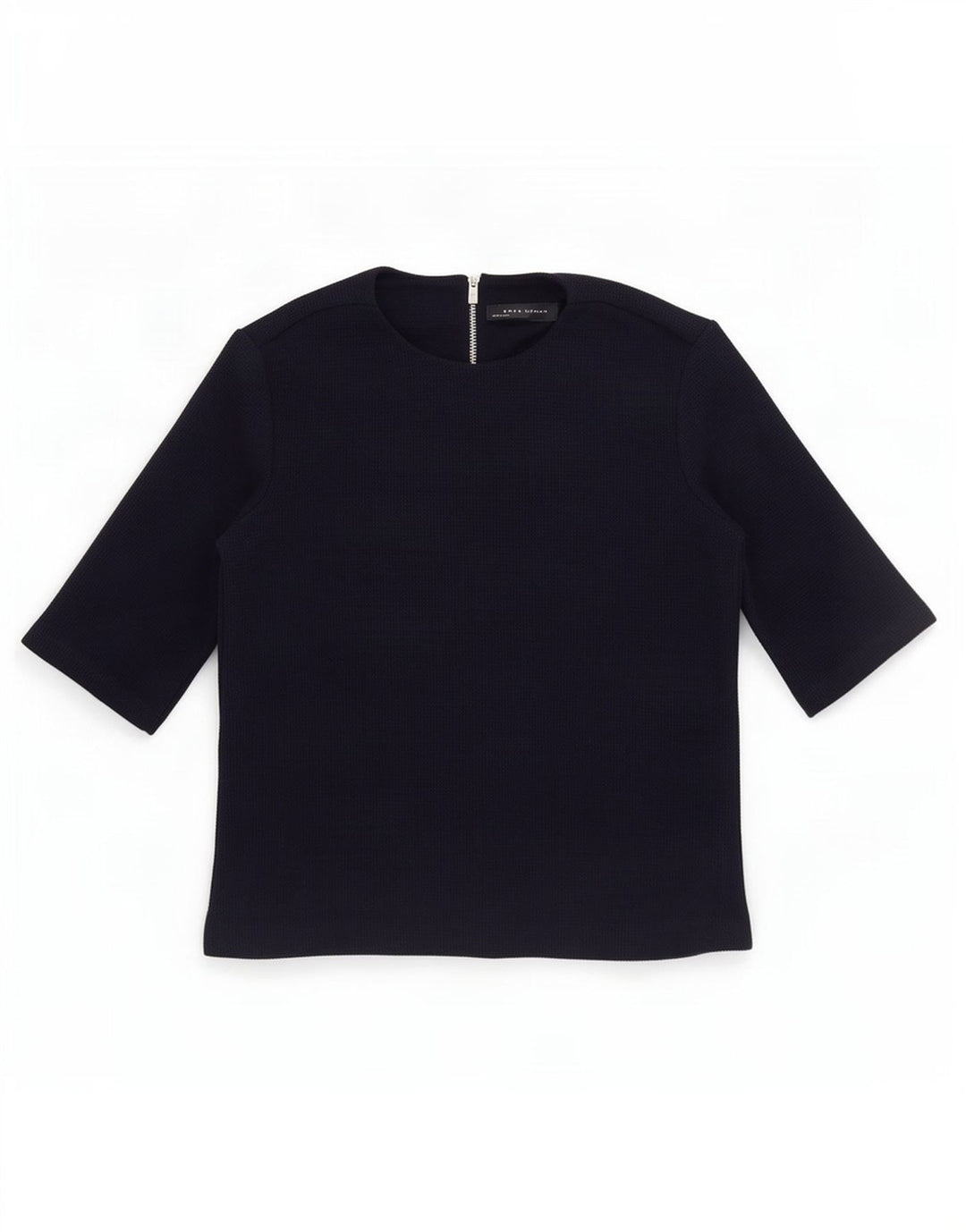 Top Blusa Donna Zara UK 10 Small Blu Navy