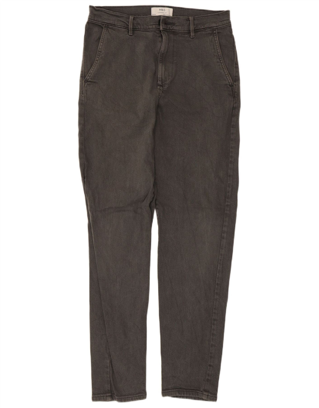 Jeans affusolati da uomo Marks & Spencer W30 L33 cotone grigio