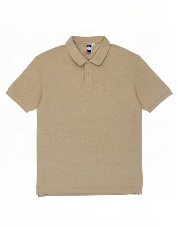 Polo da uomo Lotto Large in cotone beige