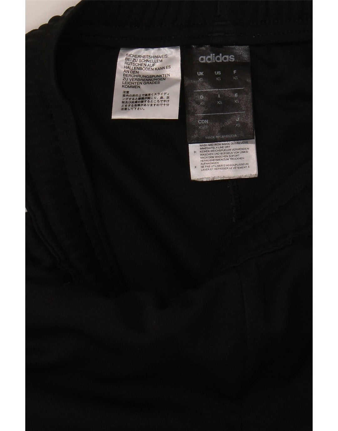 Pantaloni da tuta Adidas Climalite da uomo XS poliestere nero