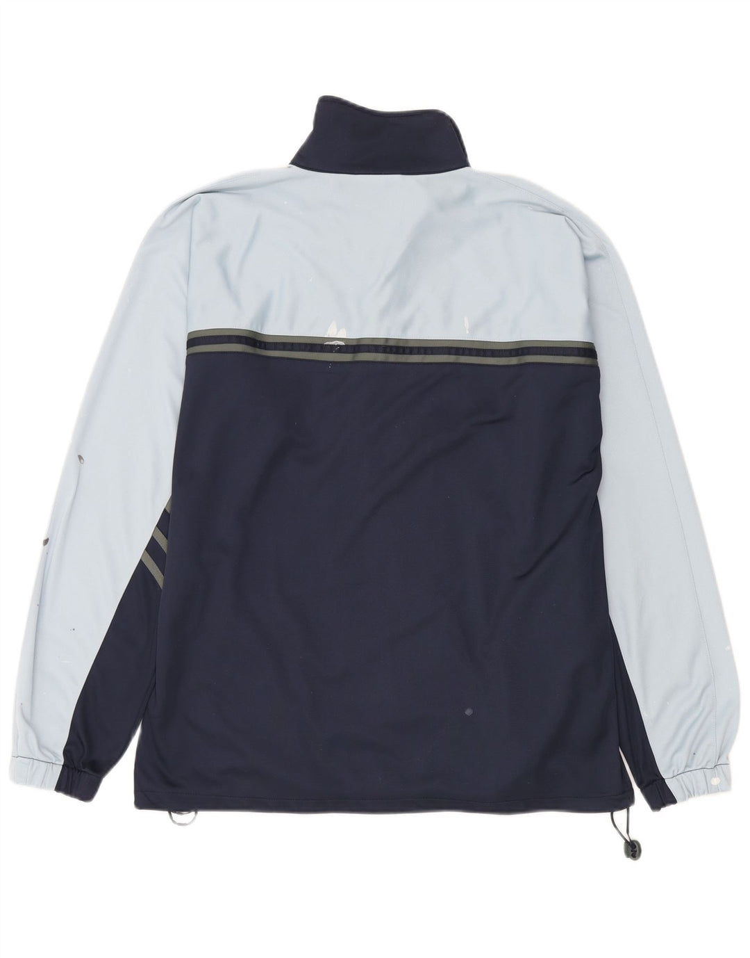 Giacca da ginnastica da uomo Asics, grande, in poliestere color block blu navy