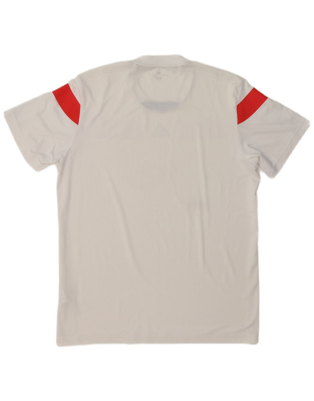 T-shirt grafica Adidas da uomo Climacool Top grande in poliestere color block bianco