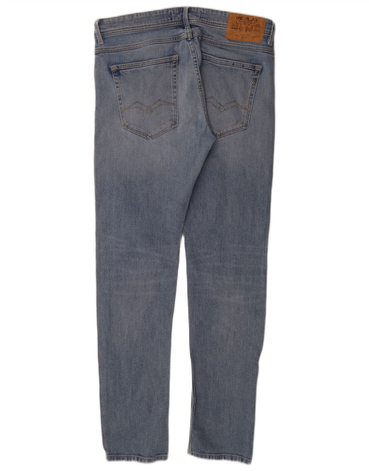 REPLAY Jeans slim regolari Willbi da uomo W32 L32 cotone blu