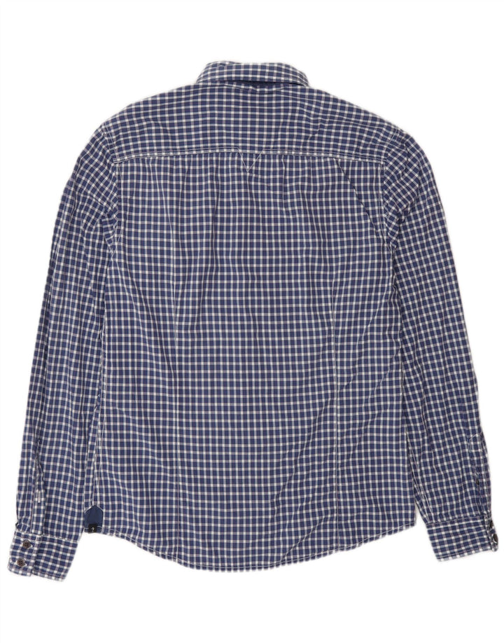 Camicia Guess da uomo slim fit a quadretti blu medio
