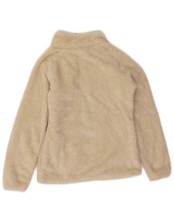 Giacca in pile Columbia per ragazze 14-15 anni Large in poliestere bianco sporco
