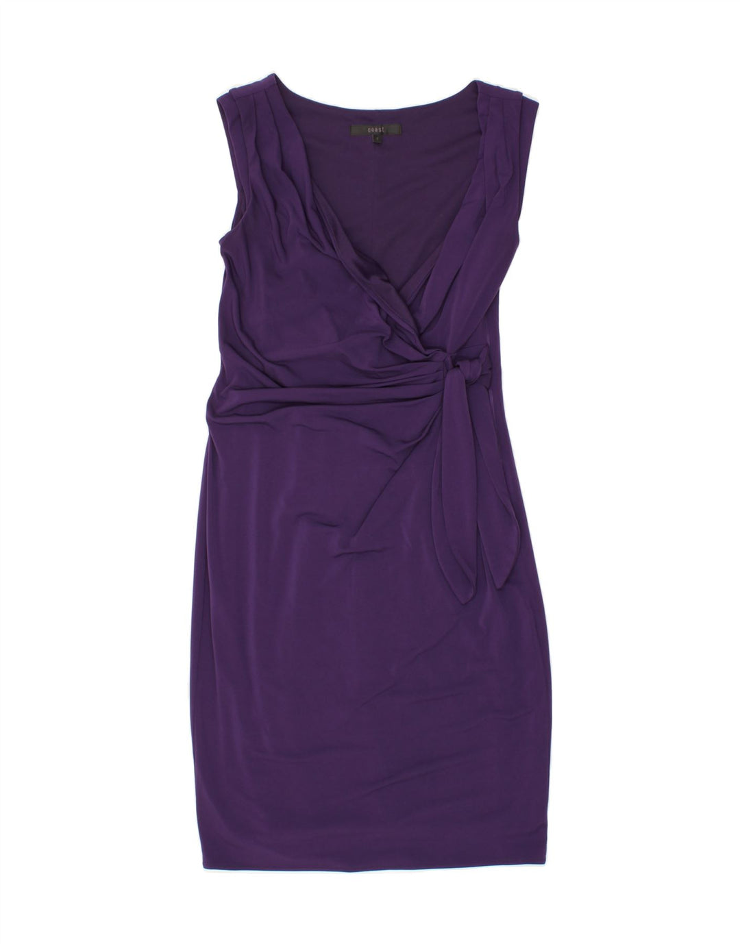 COAST Womens Sleeveless Sheath Dress UK 8 Small  Purple Polyester Vintage Coast and Second-Hand Coast from Messina Hembry 