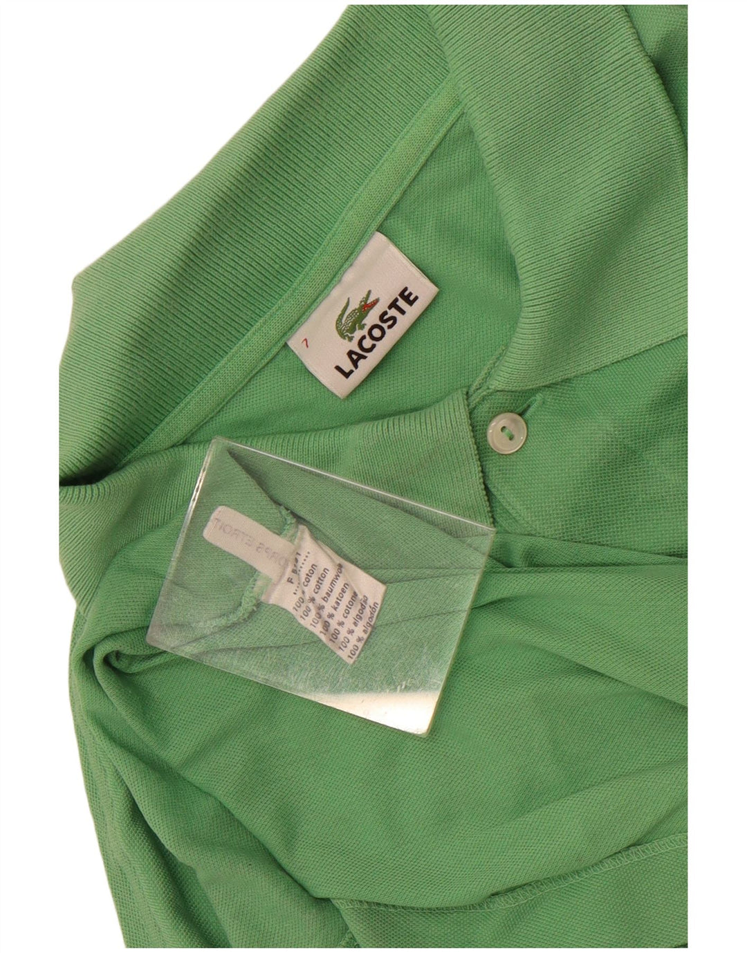 Polo da uomo Lacoste taglia 7 2XL cotone verde