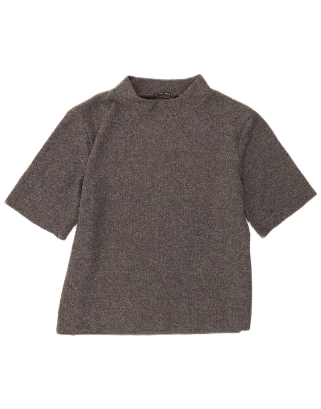 T-shirt da donna Zara Top UK 14 grande poliestere grigio