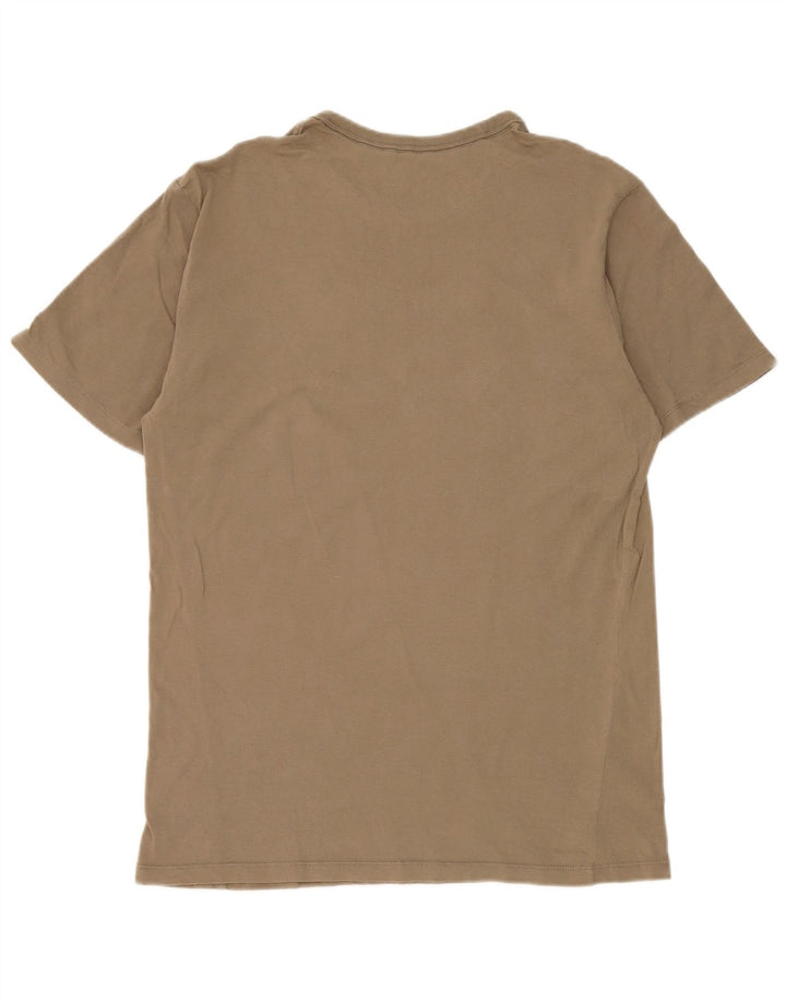 T-shirt grafica da uomo Champion Top in cotone kaki medio