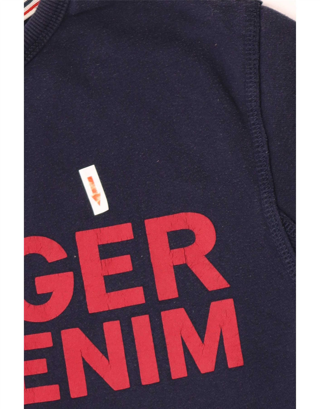 Felpa grafica da uomo Tommy Hilfiger Maglione medio in cotone blu navy