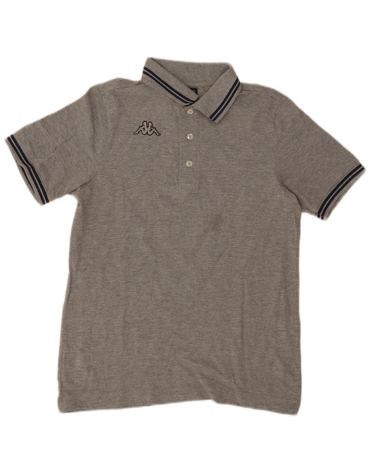 Polo Kappa Uomo XS Cotone Grigio