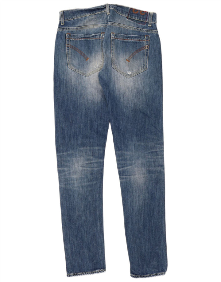 Dondup Jeans slim effetto consumato da donna W32 L32 cotone blu
