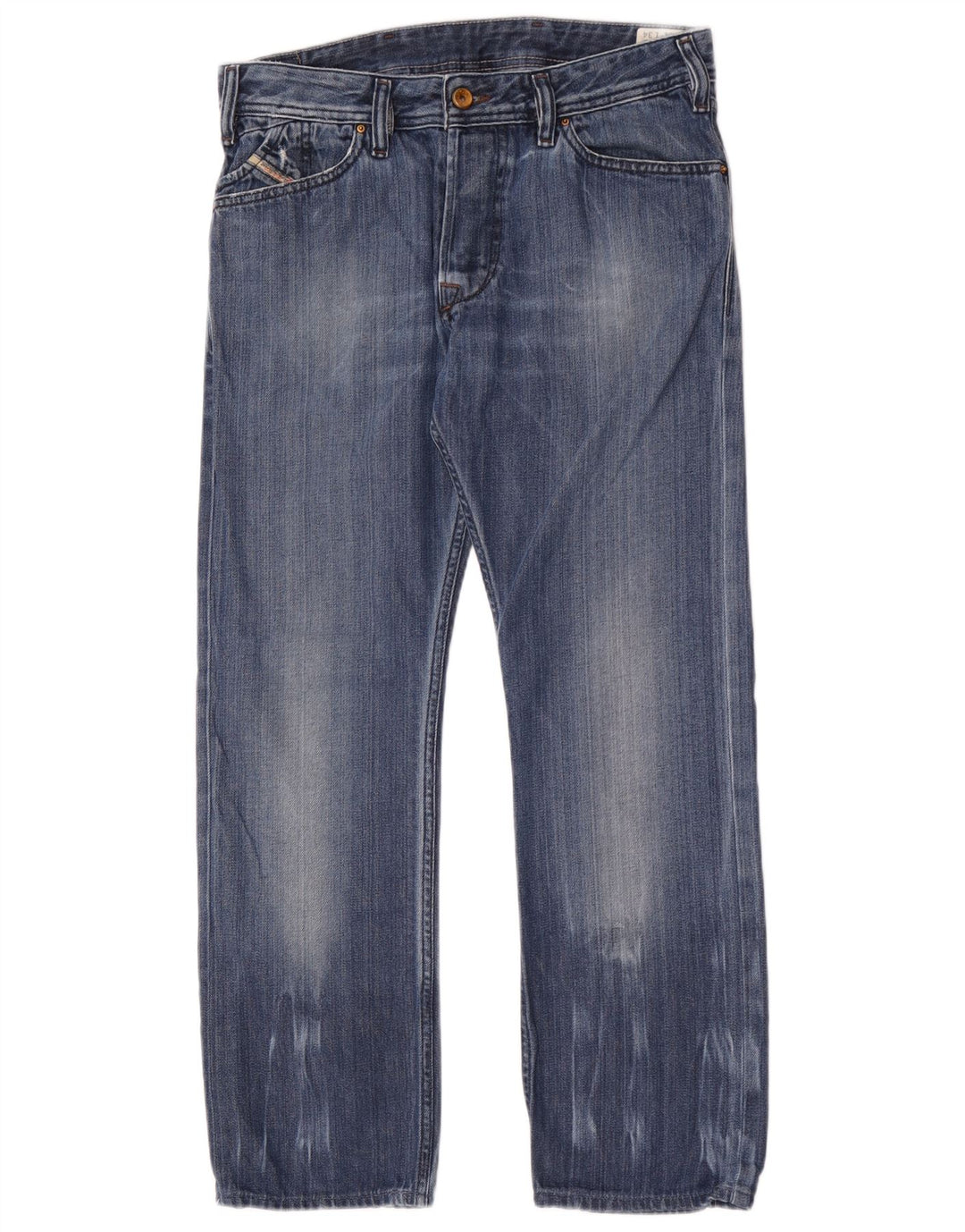 Jeans dritti da uomo Diesel Kander W31 L28 in cotone blu