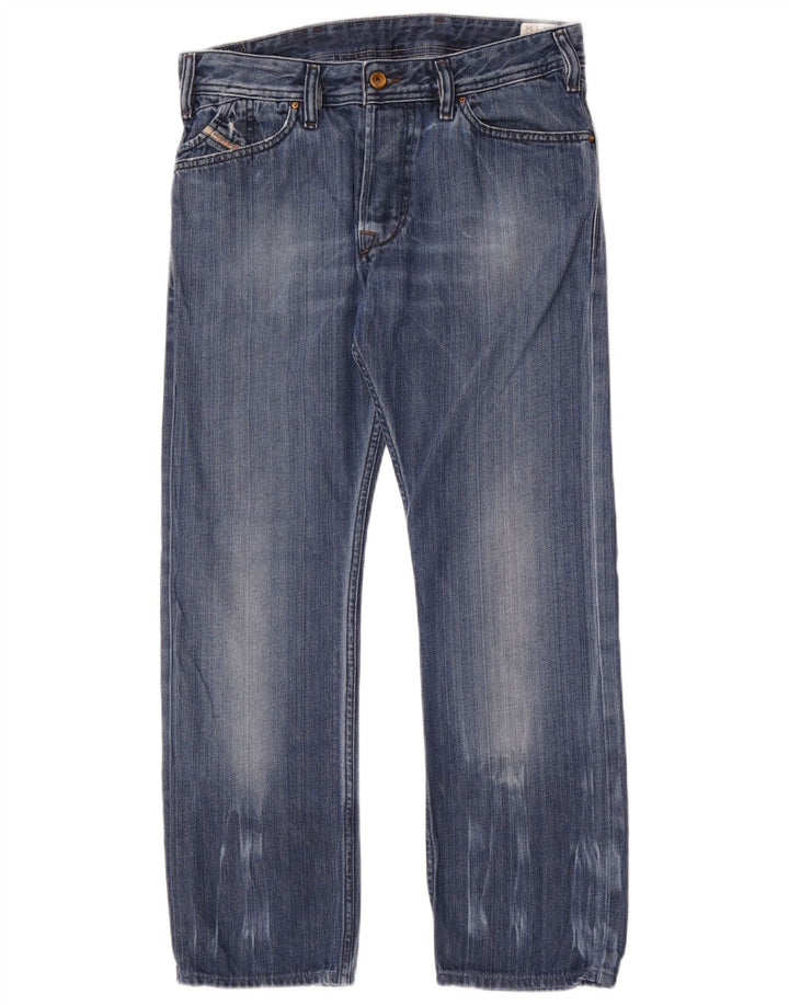 Jeans dritti da uomo Diesel Kander W31 L28 in cotone blu