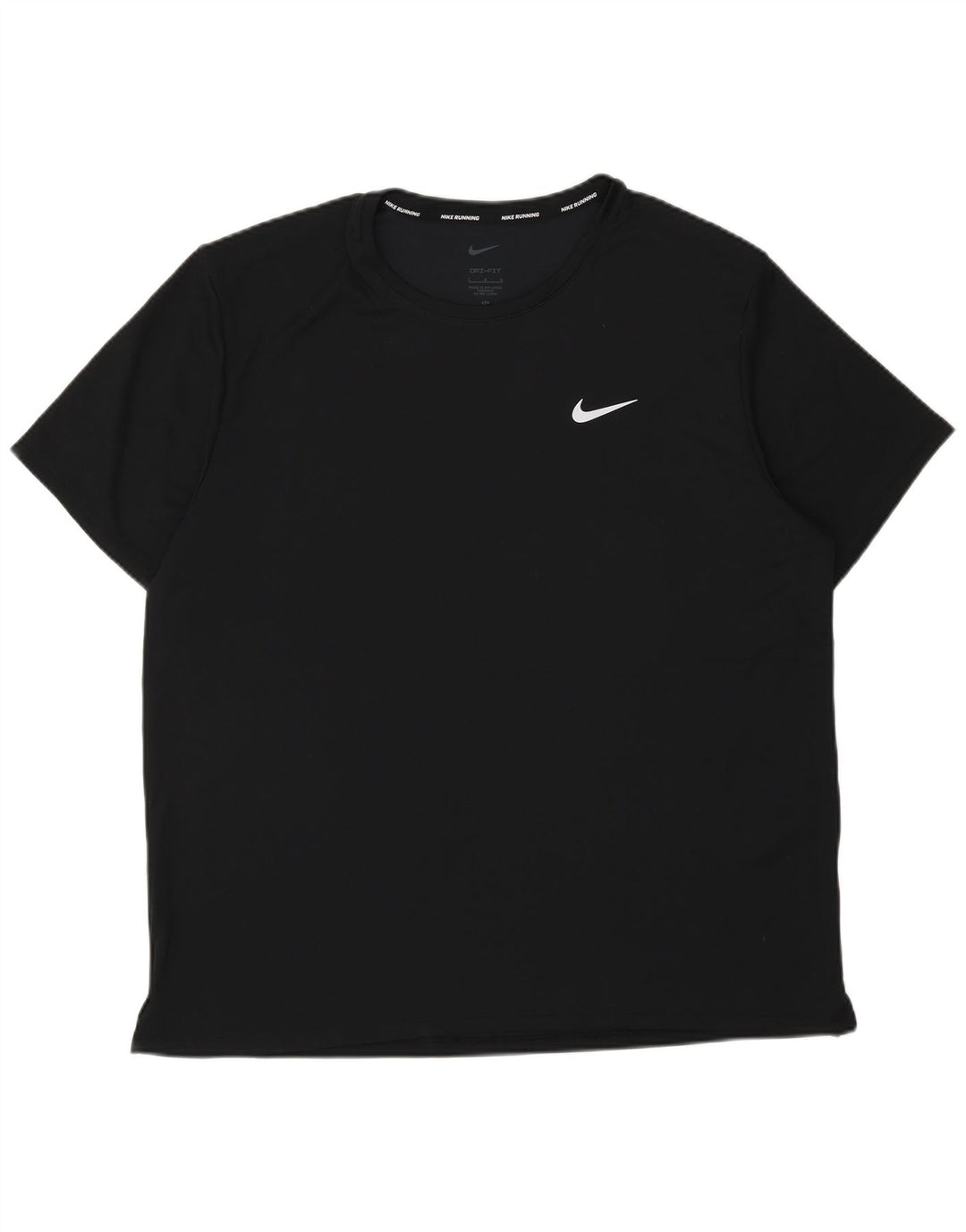 T-shirt grafica Nike Dri Fit da uomo, grande, in poliestere nero