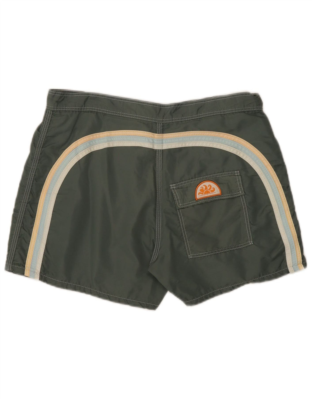 Pantaloncini da bagno da uomo Sundek nylon medio kaki