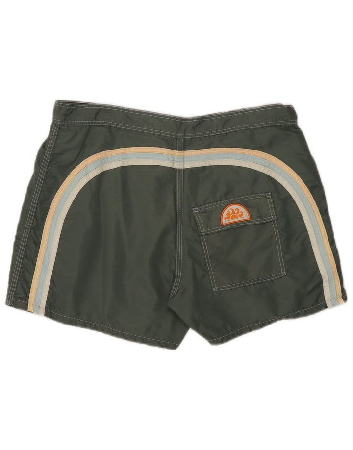 Pantaloncini da bagno da uomo Sundek nylon medio kaki