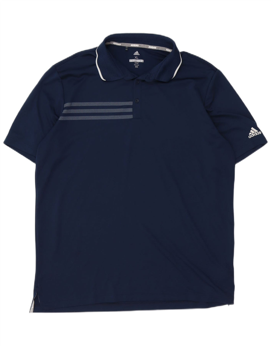 Polo ADIDAS da uomo XL blu navy in poliestere