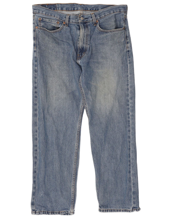 Levi's Uomo 505 Jeans dritti W36 L29 Blu Cotone