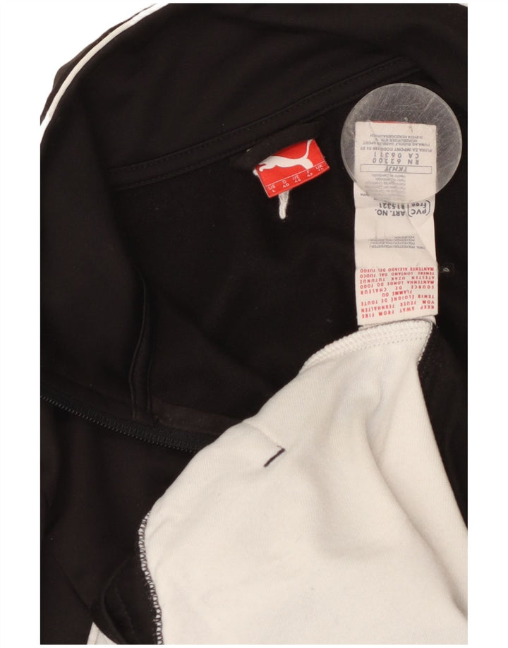 Giacca da tuta da donna Puma UK 14 Large Nero Colourblock Poliestere