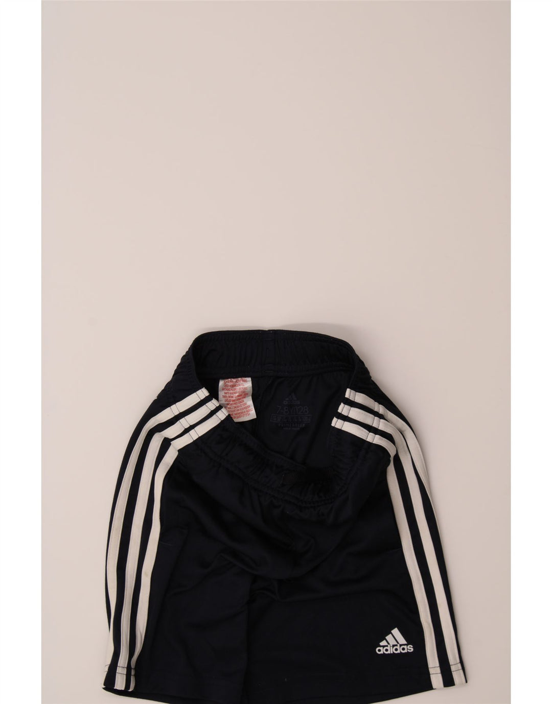 ADIDAS Boys Aeroready Sport Shorts 7-8 Years Navy Blue Polyester Vintage Adidas and Second-Hand Adidas from Messina Hembry 