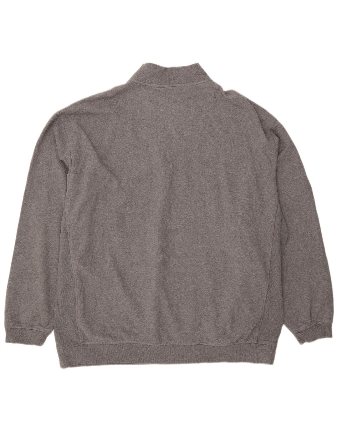 Felpa Nike Uomo con zip e collo maglione 3XL cotone grigio
