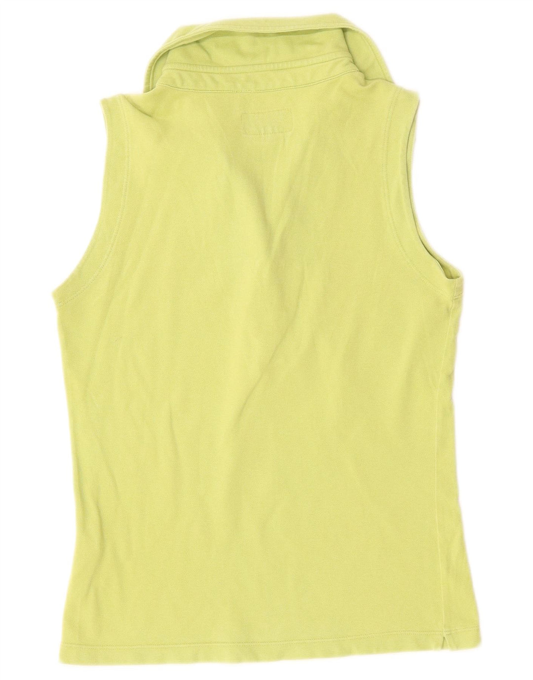 MARLBORO CLASSICS Polo senza maniche da donna UK 14 Large Verde Cotone