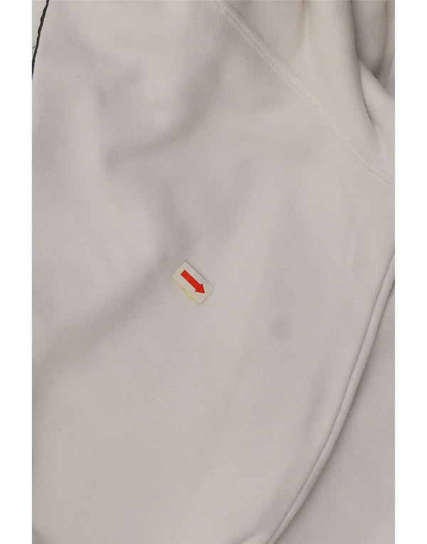 Maglione con cappuccio grafico da uomo CHAMPION bianco medio