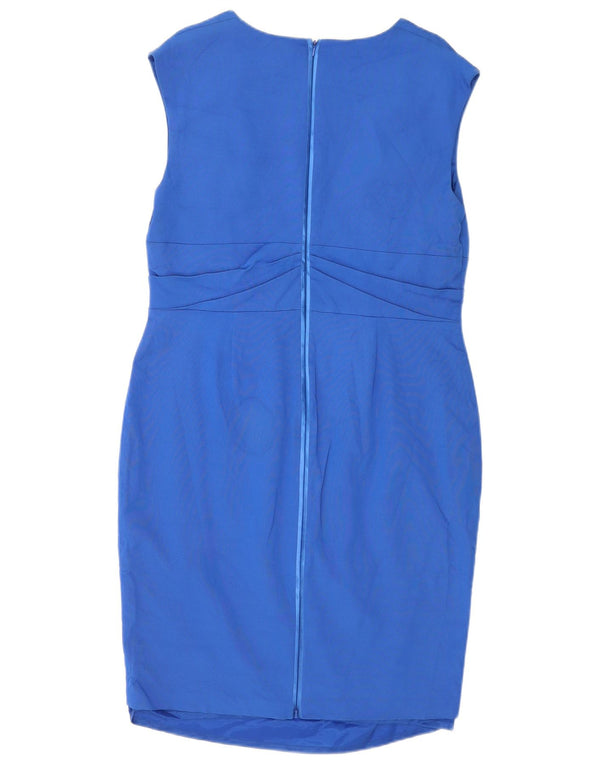 Abito tubino senza maniche da donna Coast UK 18 XL viscosa blu
