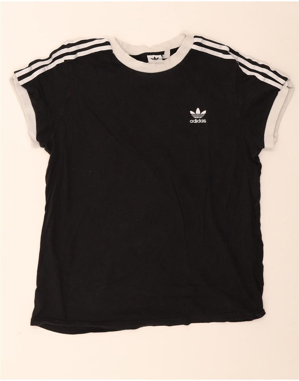 T-shirt da donna Adidas Top UK 14 grande cotone nero