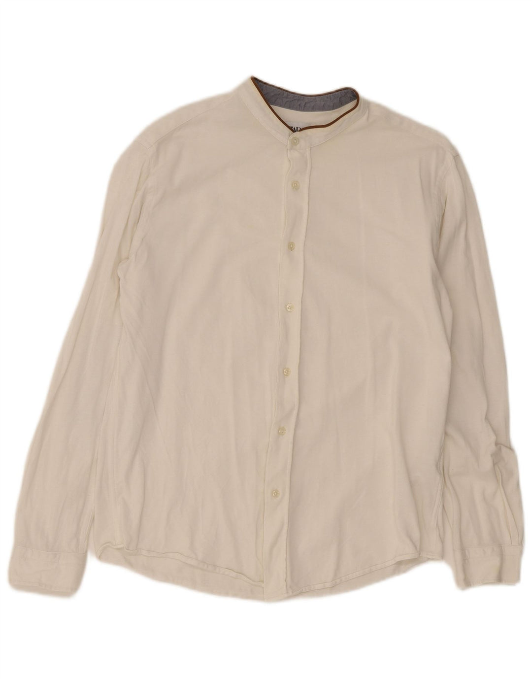 Camicia Zara Uomo XL Cotone Bianco