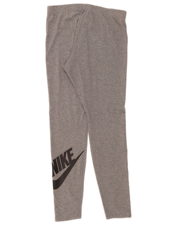Leggings grafici da donna Nike UK 14 grande cotone grigio