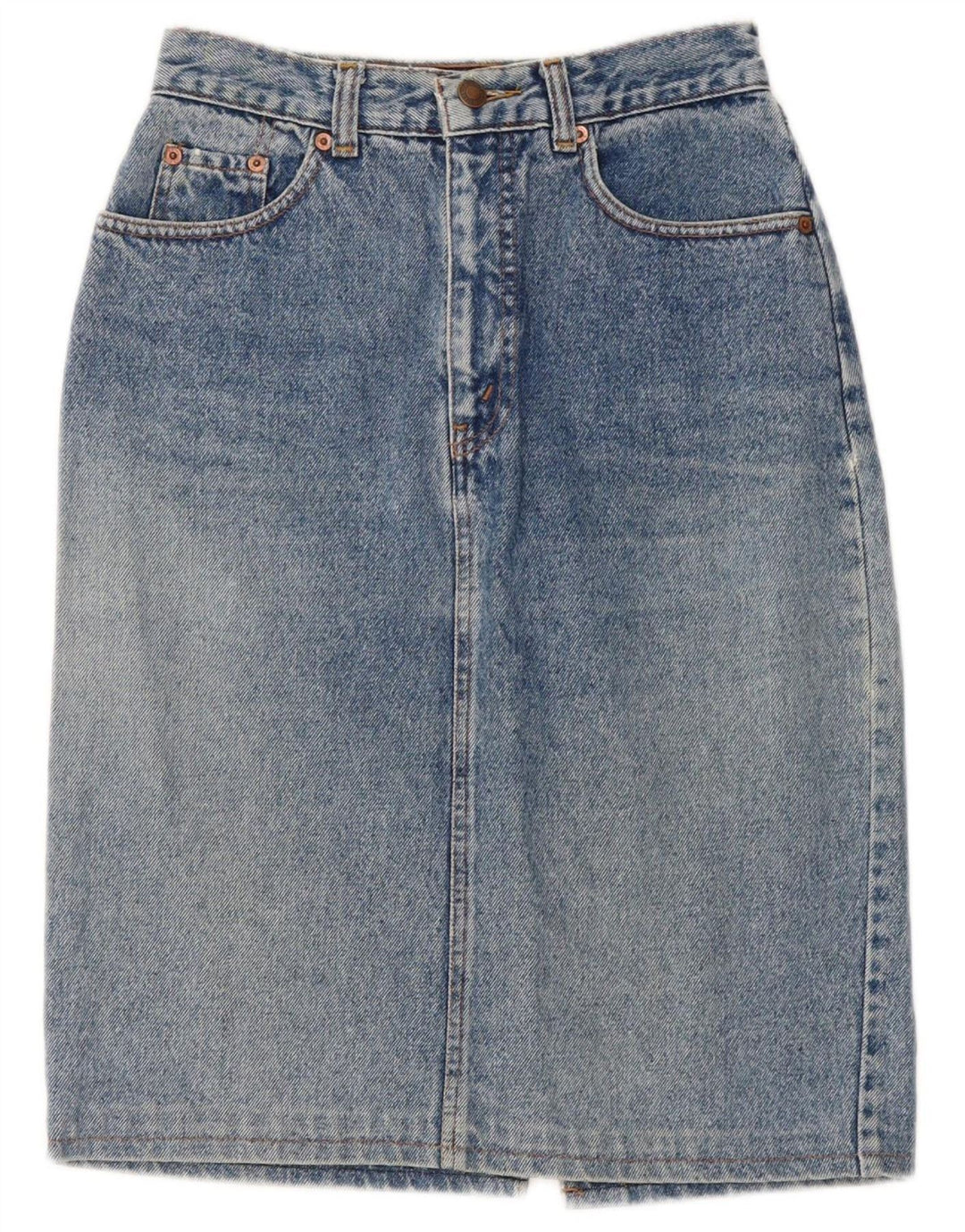 Gonna di jeans da donna LEVI'S W26 piccola in cotone blu