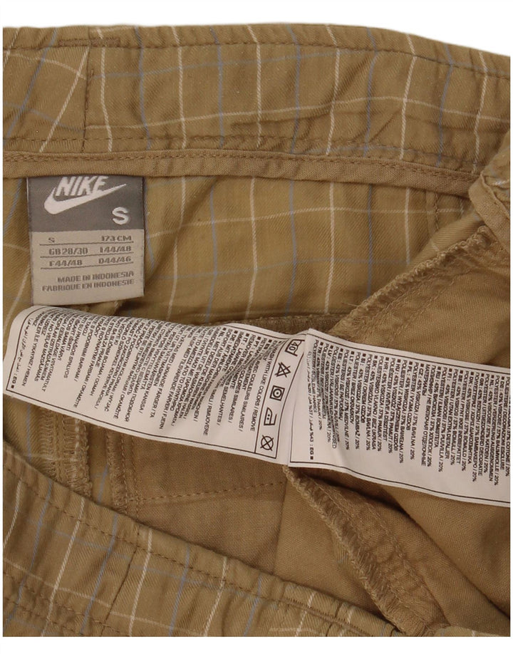 Pantaloncini chino Nike Regular Fit da uomo piccoli W30 a quadri beige