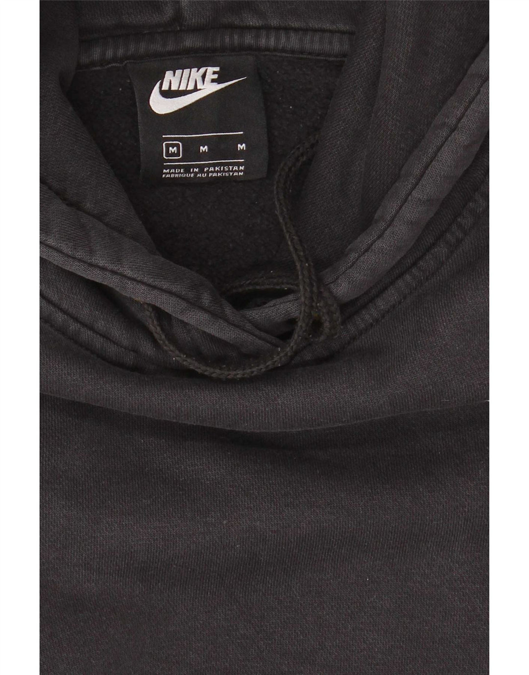 Felpa con cappuccio oversize da donna Nike UK 14 cotone medio nero