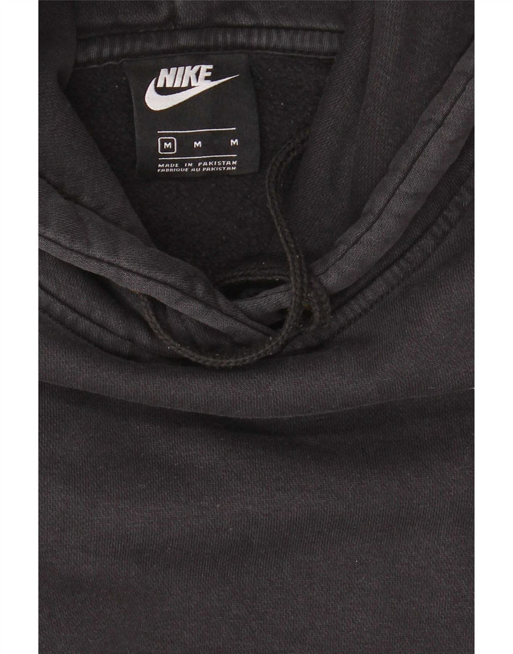 Felpa con cappuccio oversize da donna Nike UK 14 cotone medio nero