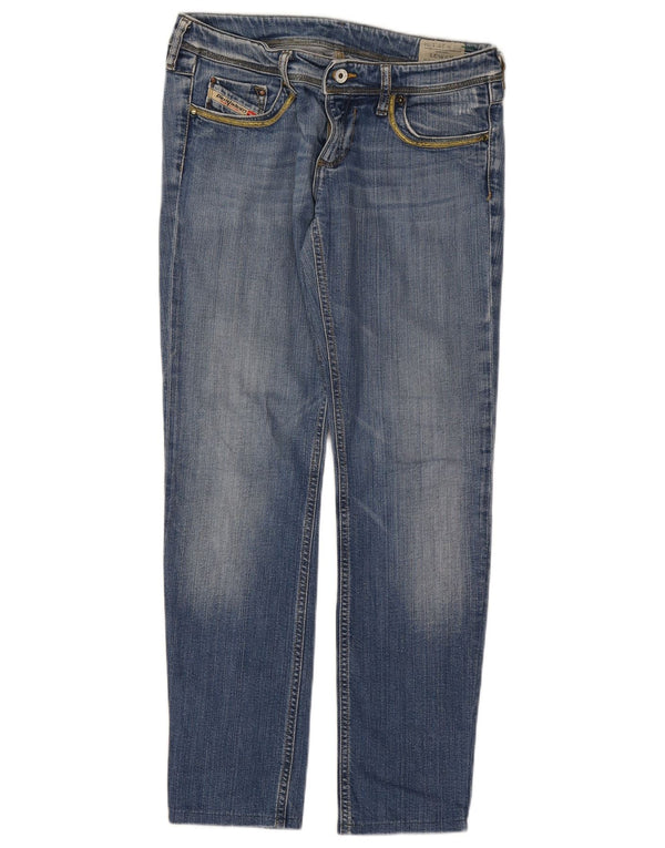Jeans dritti slim Lowky da donna Diesel W29 L28 cotone blu