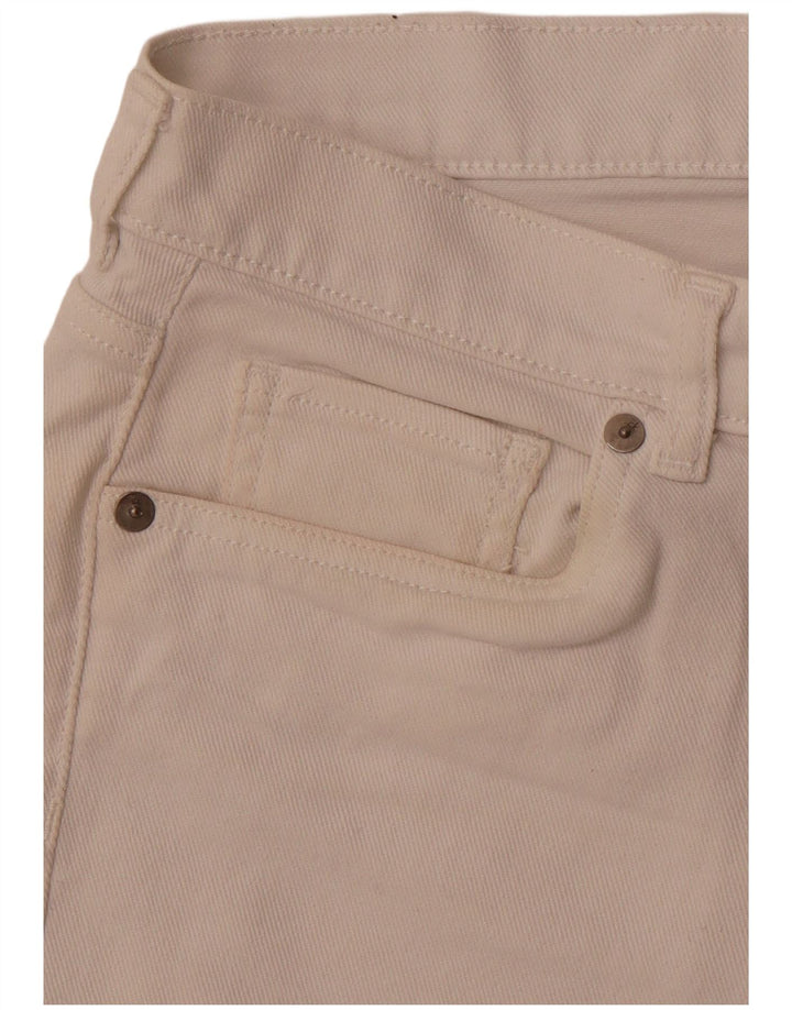 CALVIN KLEIN Pantaloncini di jeans da donna US 8 Medium W32 Cotone bianco