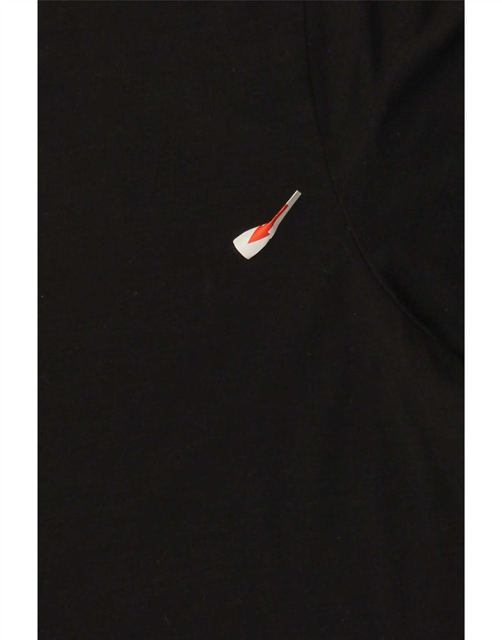 T-shirt da uomo Adidas Top media nera in poliestere