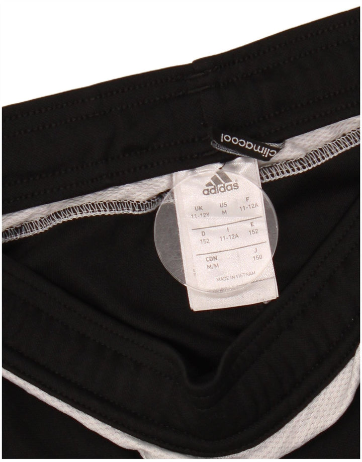 Pantaloni della tuta ADIDAS da ragazzo Climacool 11-12 anni in poliestere nero