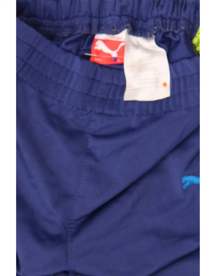 Pantaloni della tuta da ragazzo Puma 8-9 anni Small Blu Navy Colourblock