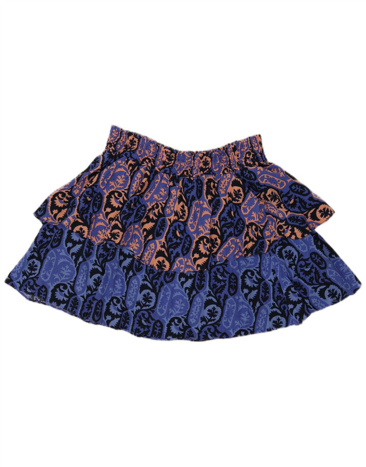 Gonna a strati da donna Scotch & Soda W30 viscosa Paisley blu medio