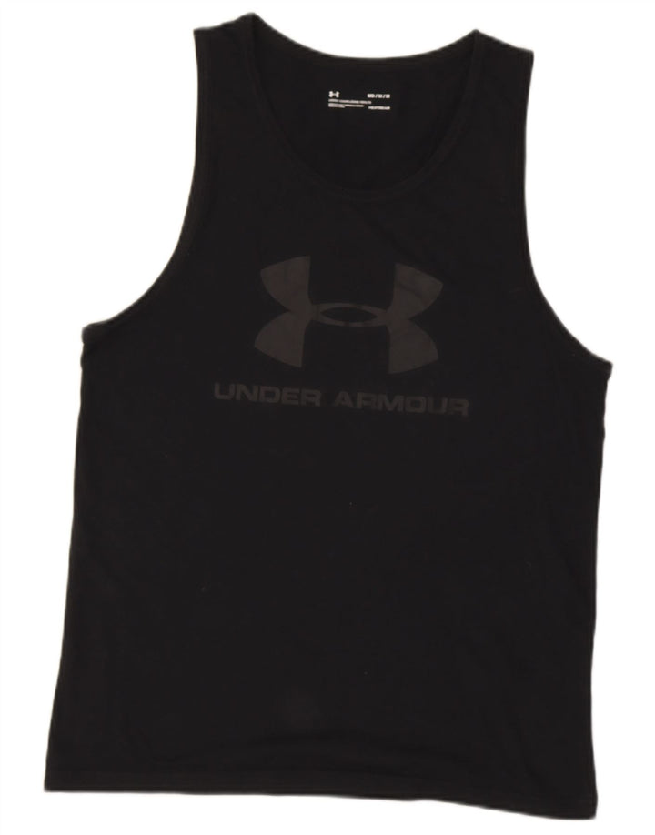 UNDER ARMOUR Canotta grafica da uomo Heat Gear, cotone nero medio
