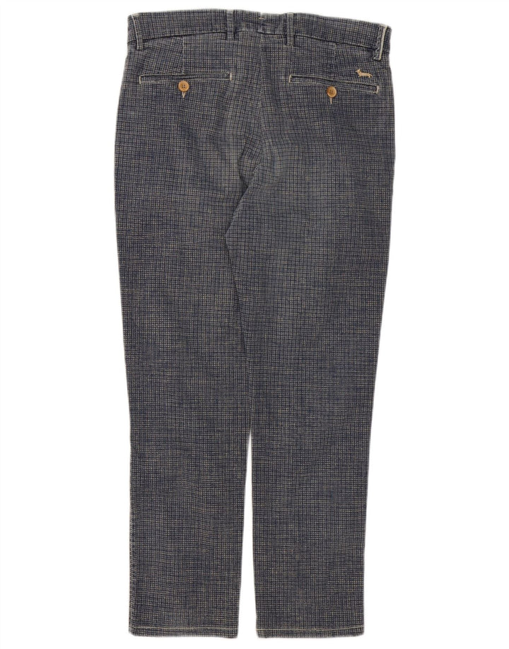 Pantaloni chino da uomo Harmont & Blaine IT 46 piccoli W32 L27 pied de poule blu