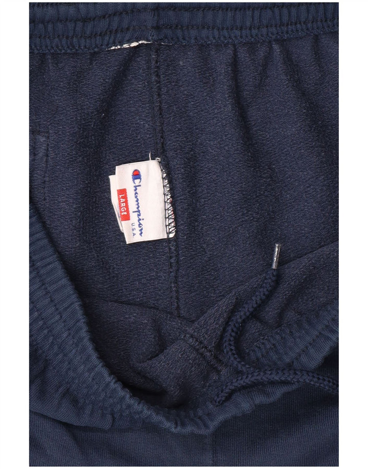 Pantaloni da tuta da uomo Champion Large in cotone blu navy